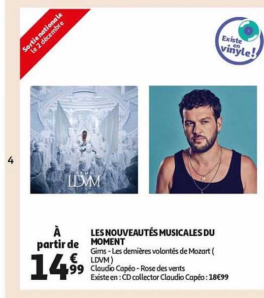 les nouveautés musicales du moment