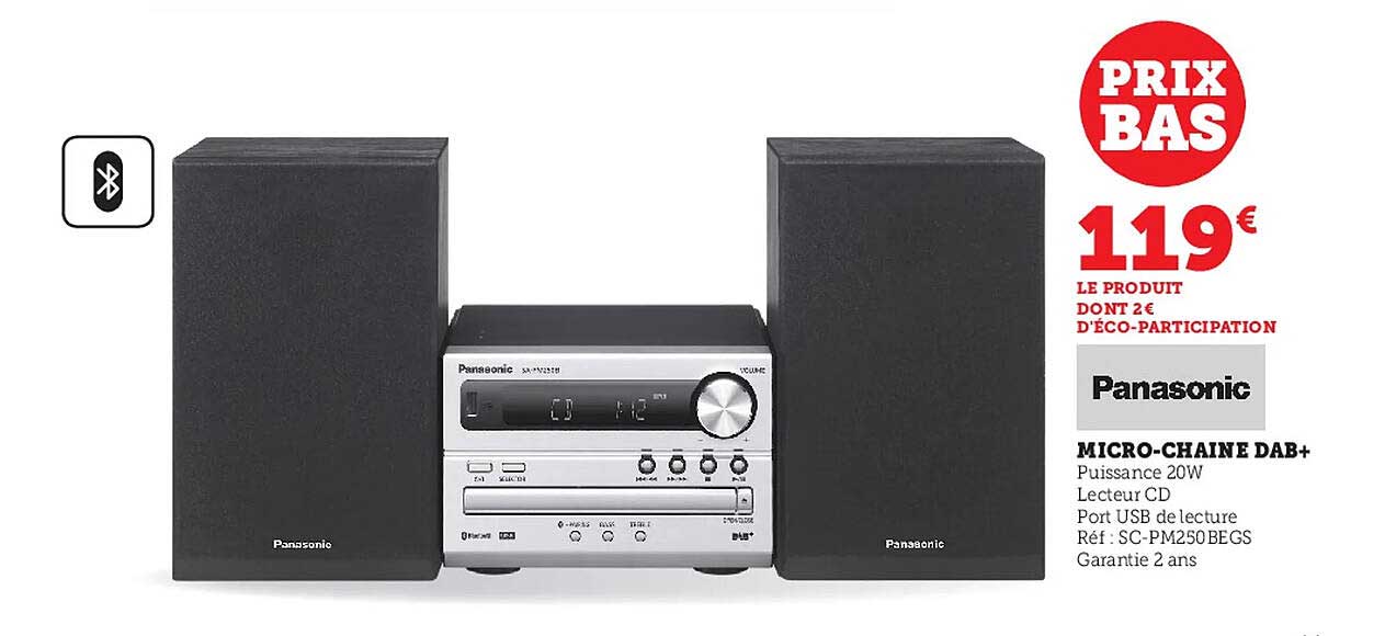 micro-chaîne dab+ panasonic