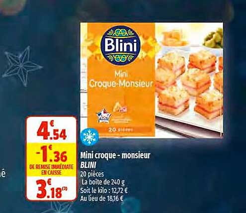 Mini Croque-monsieur Blini