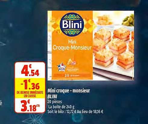 Mini Croque-monsieur Blini