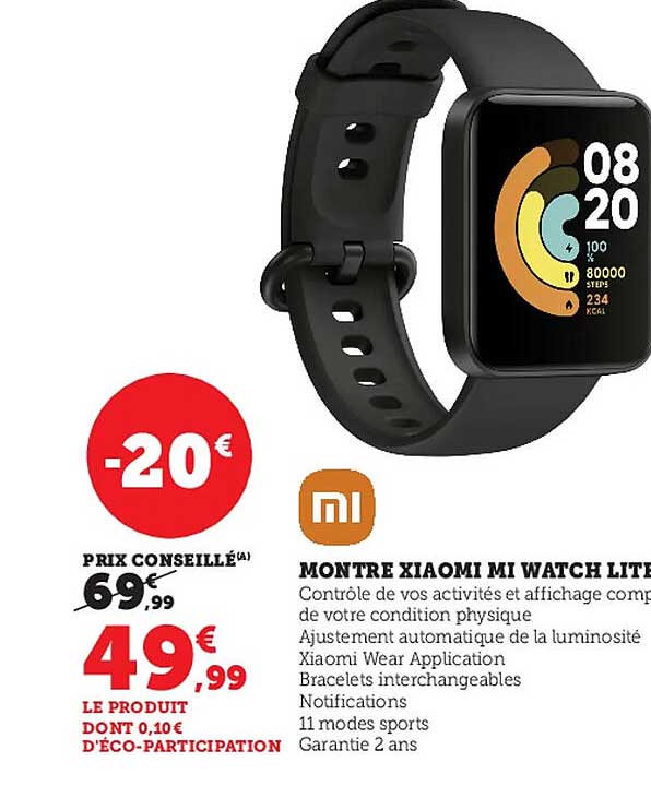Montre Xiaomi Mi Watch Lite