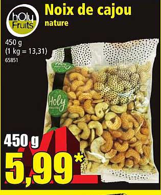 noix de cajou nature holy fruits