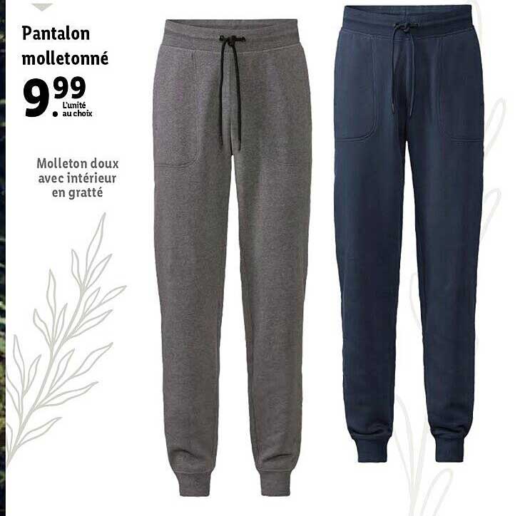 Pantalon Molletonné