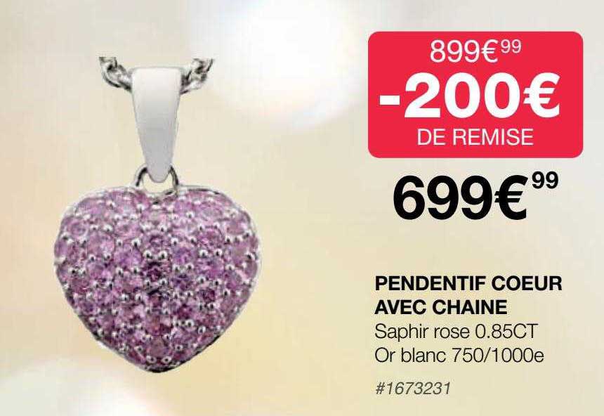 pendentif cœur avec chaîne