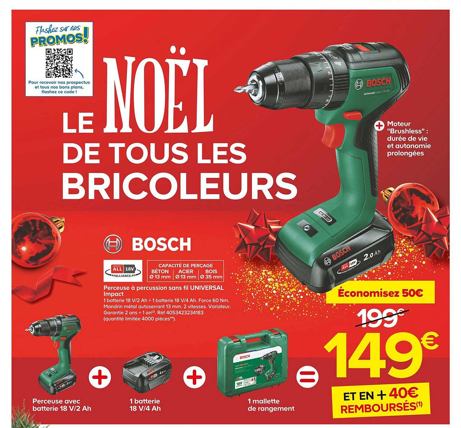 perceuse à percussion sans fil universal impact bosch