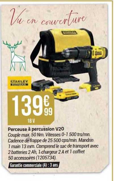 perceuse à percussion v20 stanley