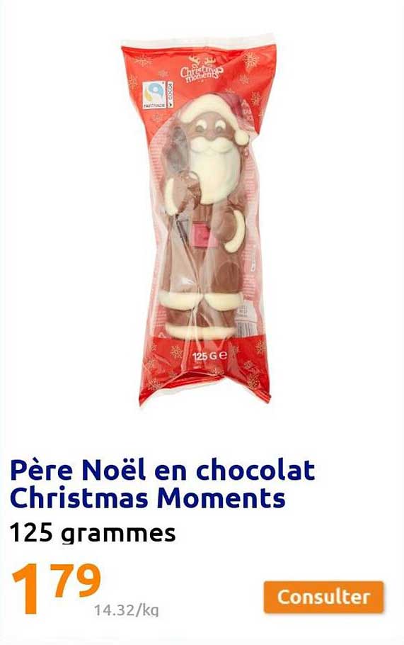 père noël en chocolat christmas moments