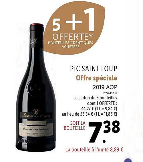 pic saint loup 2019 aop