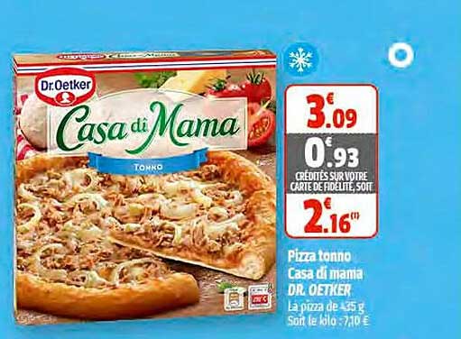pizza tonno casa di mama dr. oetker