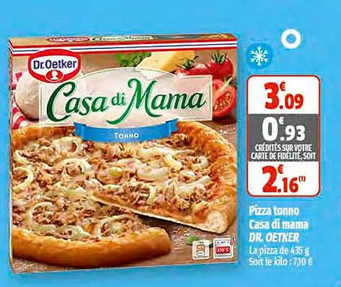 pizza tonno casa di mama dr. oetker
