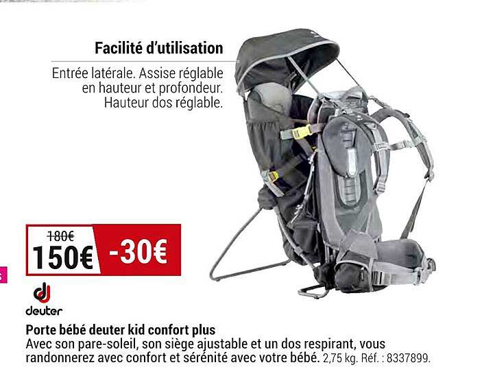 porte bébé deuter kid confort plus