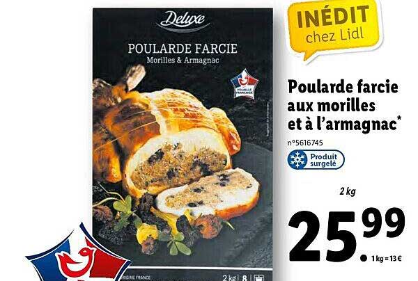 poularde farcie aux morilles et à l'armagnac deluxe