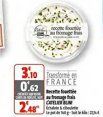 recette fouettée au fromage frais l'atelier blini