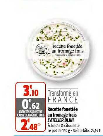 recette fouettée au fromage frais l'atelier blini
