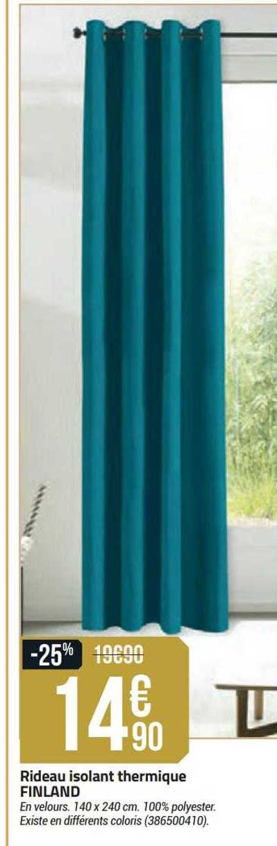 rideau isolant thermique finland