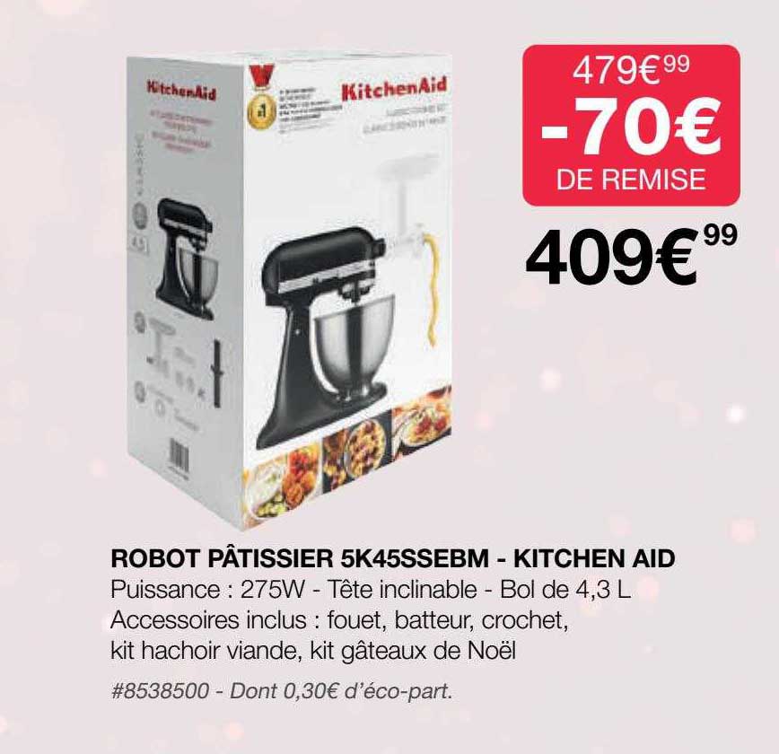robot pâtissier 5k45ssebm - kitchen aid