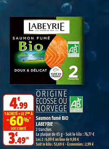 Saumon Fumé Bio Labeyrie
