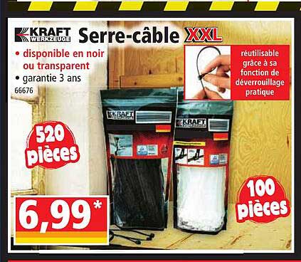 serre-câble xxl kraft werkzeuge