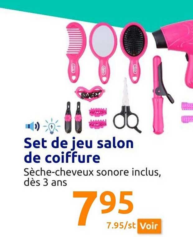 set de jeu salon de coiffure