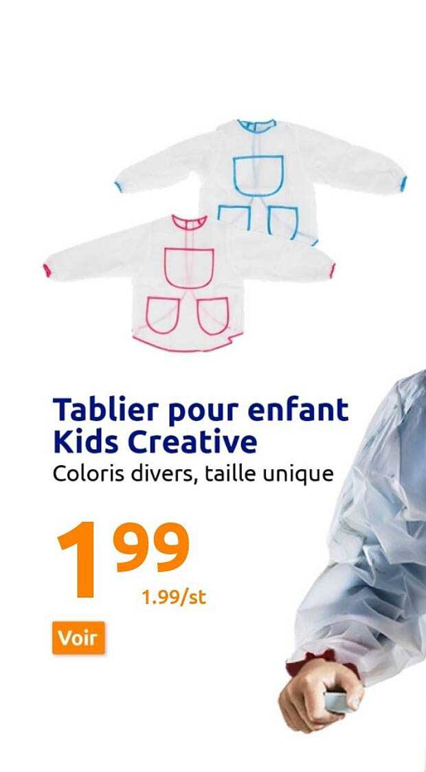 Tablier Pour Enfant Kids Créative