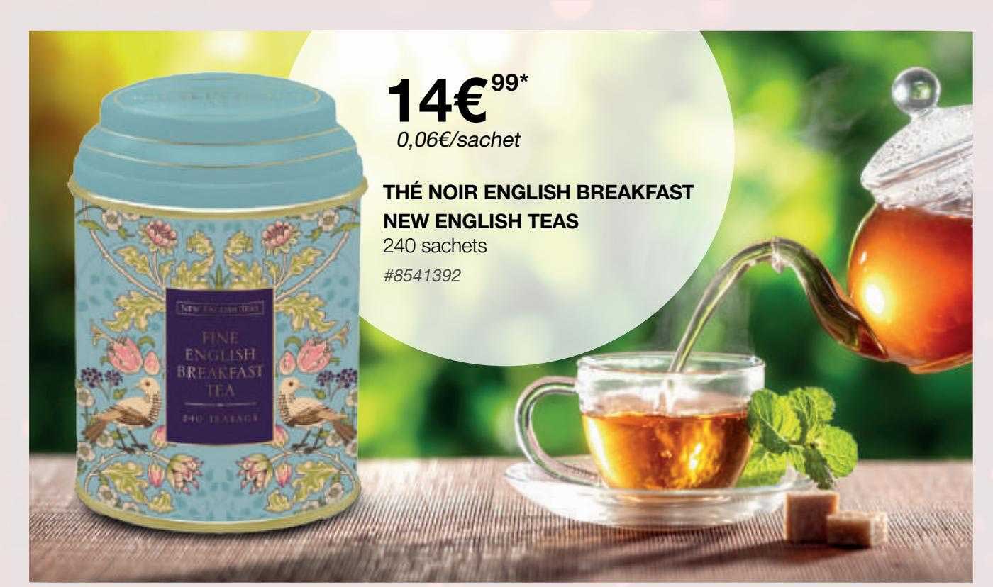 thé noir english breakfast new english teas