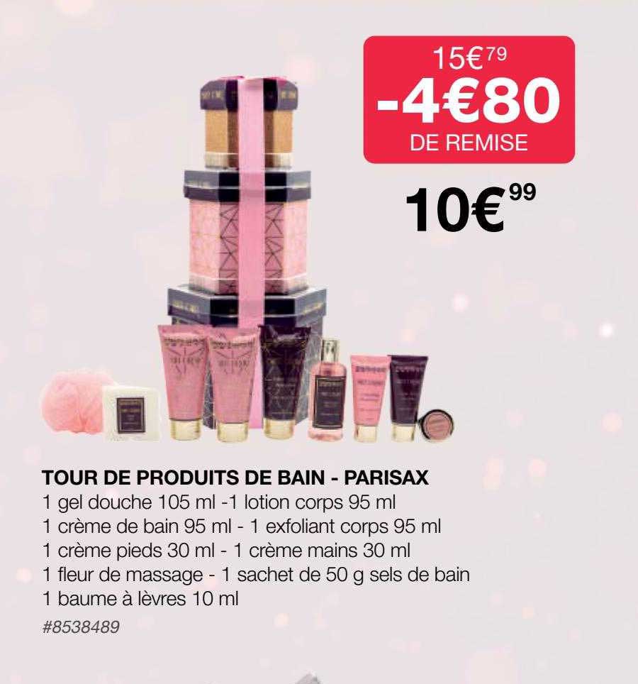 tour de produits de bain - parisax