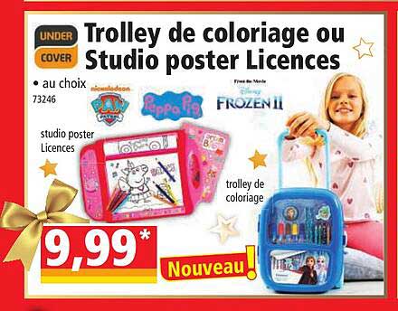 trolley de coloriage ou studio poster licences under cover