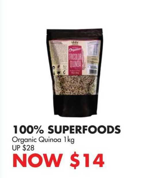 100% superfoods organic quinoa 1kg