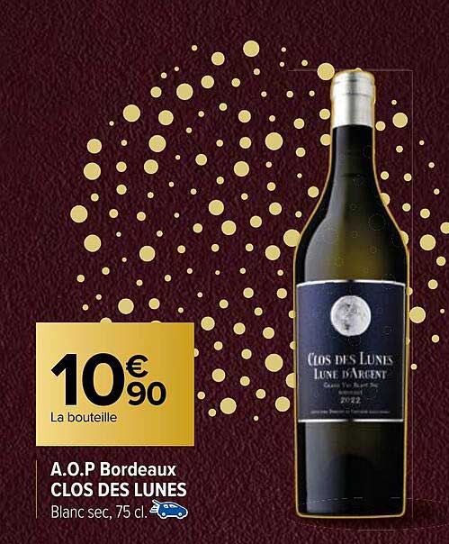 a.o.p. bordeaux clos des lunes