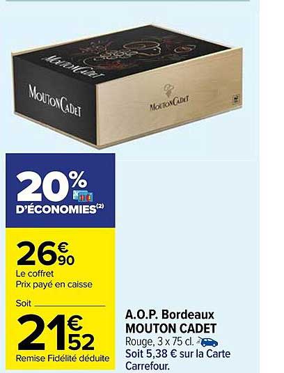 a.o.p. bordeaux mouton cadet