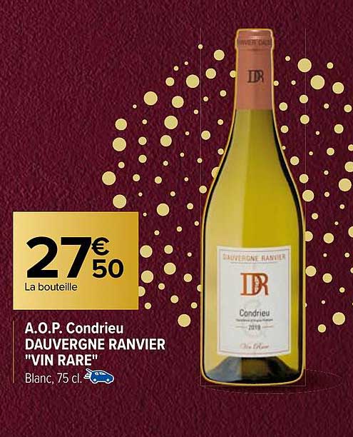 a.o.p. condrieu dauvergne ranvier "vin rare"