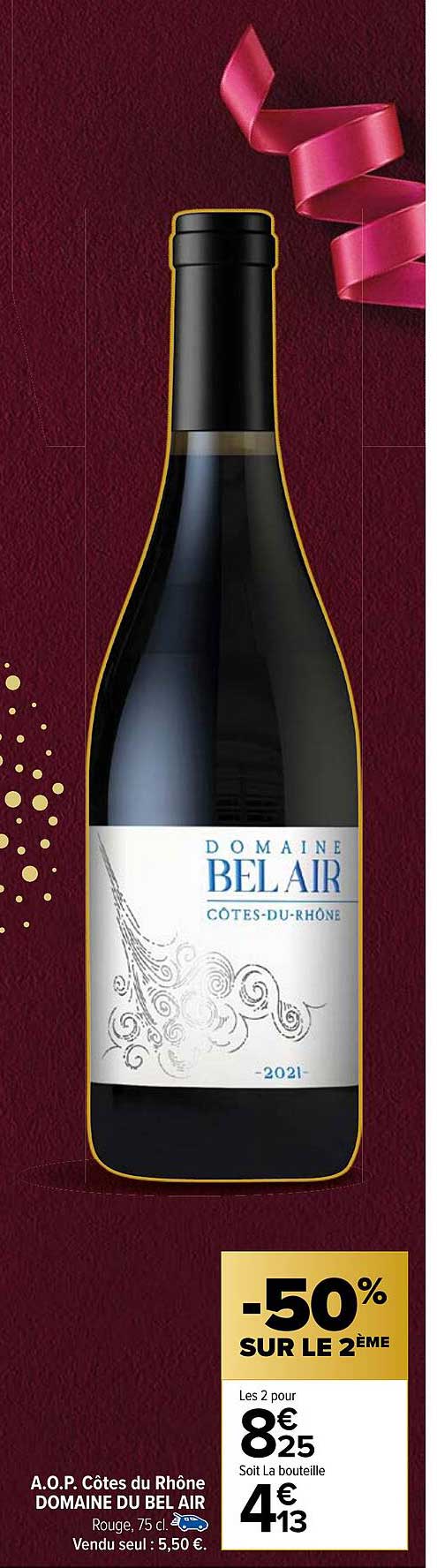 a.o.p. côtes du rhône domaine du bel air