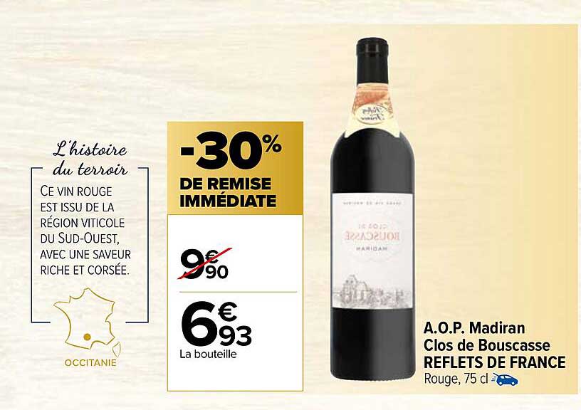 a.o.p. madiran clos de bouscasse reflets de france