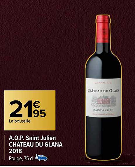a.o.p. saint julien château du glana 2018