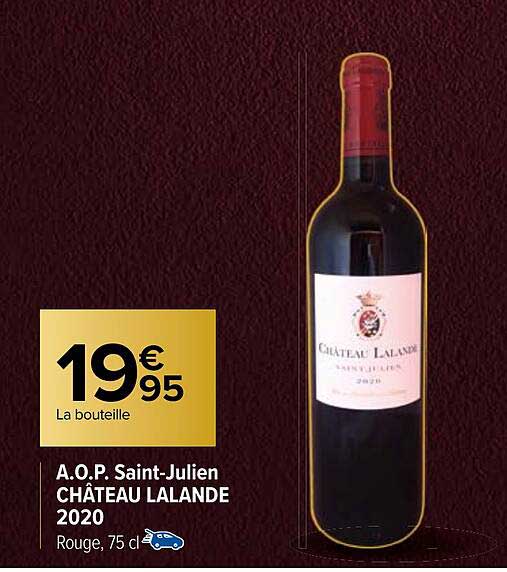 a.o.p. saint-julien château lalande 2020