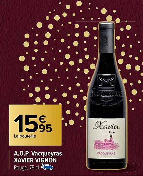 a.o.p. vacqueyras xavier vignon