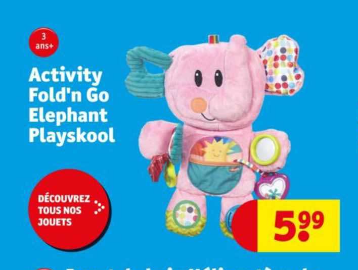 activity fold'n go elephant playskool