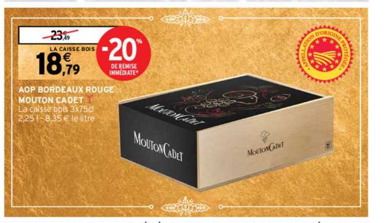 aop bordeaux rouge mouton cadet