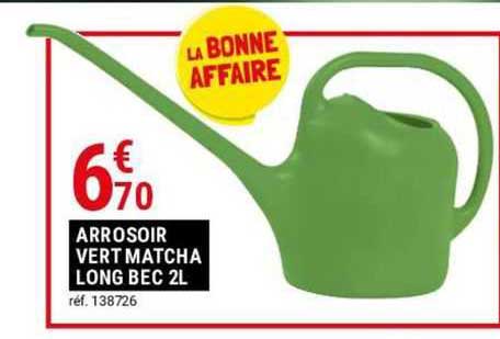 arrosoir vert matcha long bec 2 l