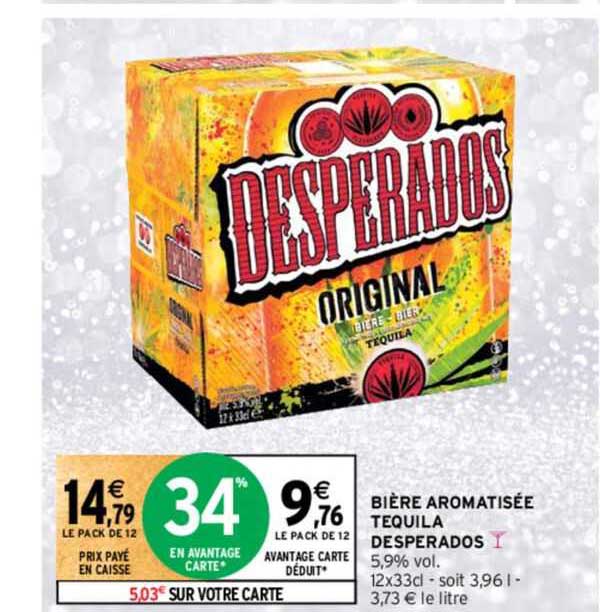 Bière Aromatisée Tequila Desperados