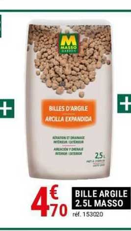 bille argile 2.5l masso