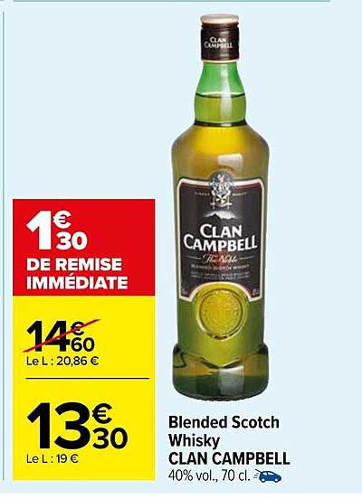 blended scotch whisky clan campbell