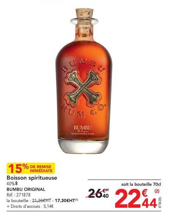 boisson spiritueuse bumbu original