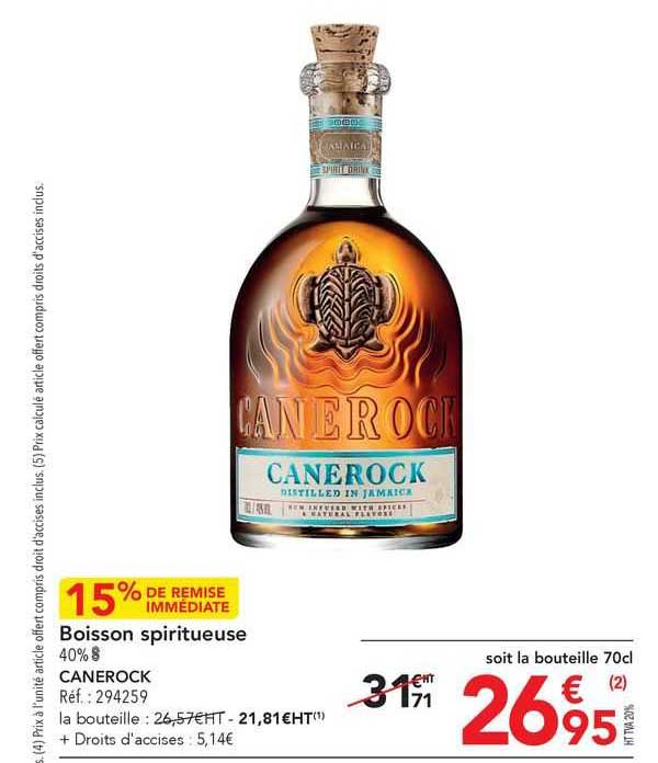 boisson spiritueuse canerock