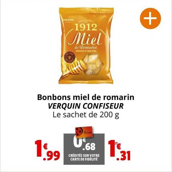 bonbons miel de romarin verquin confiseur