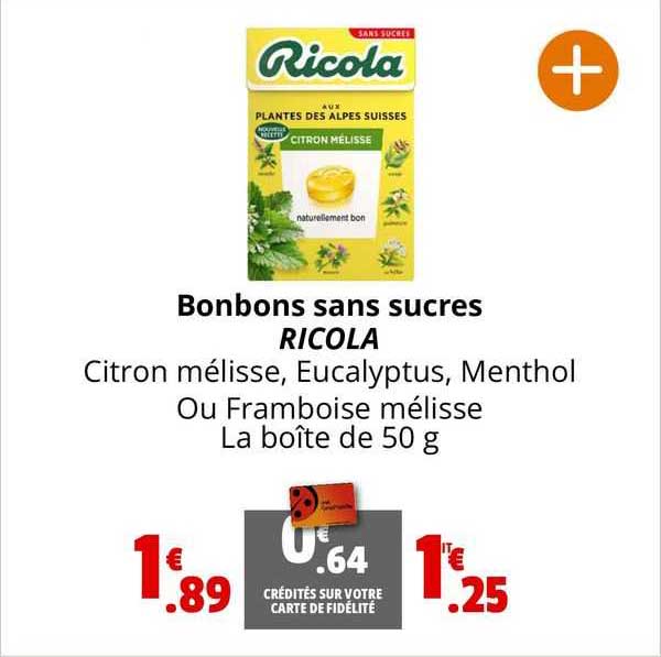 Bonbons Sans Sucres Ricola