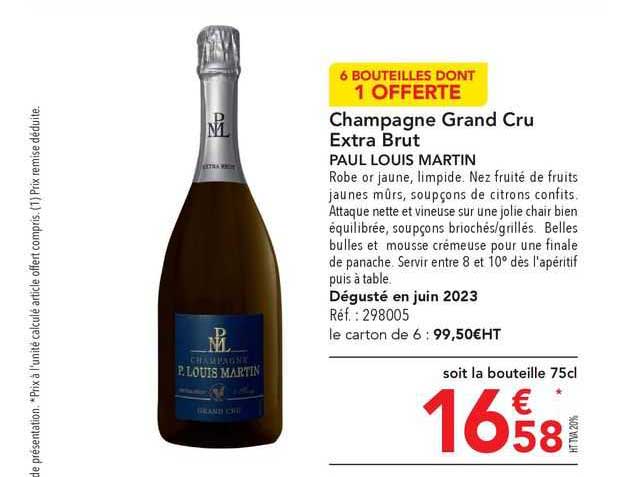 champagne grand cru extra brut paul louis martin