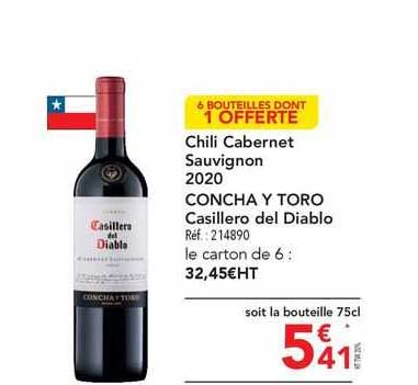 chili cabernet sauvignon 2020 concha y toro casillero del diablo