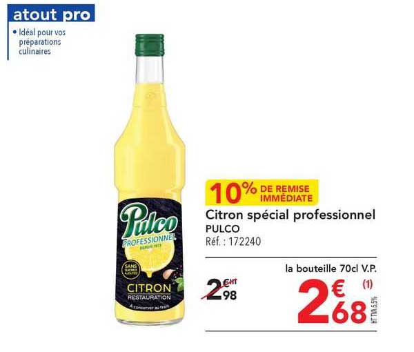 Citron Spécial Professionnel Pulco