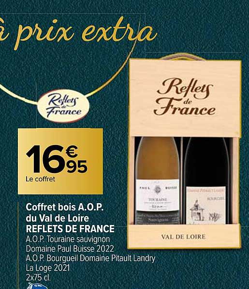 coffret bois a.o.p. du val de loire reflets de france